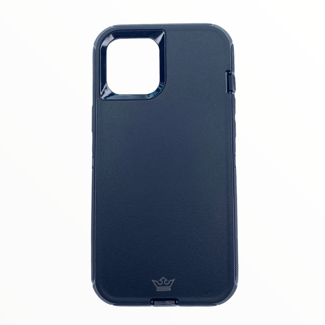 Estuche proteccion el rey defender con clip apple iphone 12 mini color negro - TOP MOVIL
