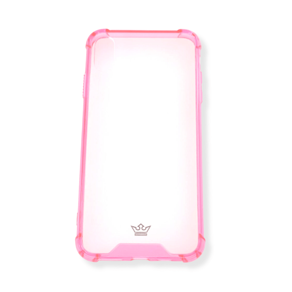 Estuche proteccion el rey hard case reforzado apple iphone xs max color rosado - TOP MOVIL