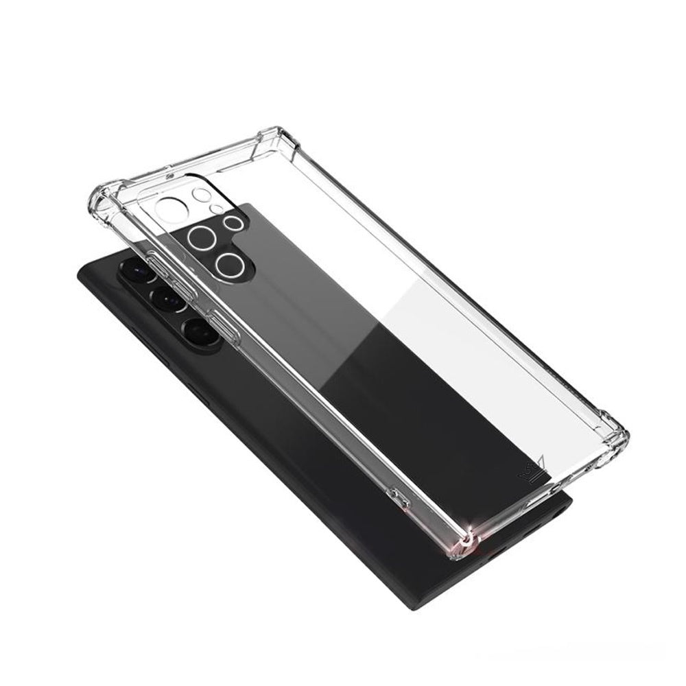 Estuche proteccion el rey hard case reforzado samsung s22 ultra color transparente - TOP MOVIL
