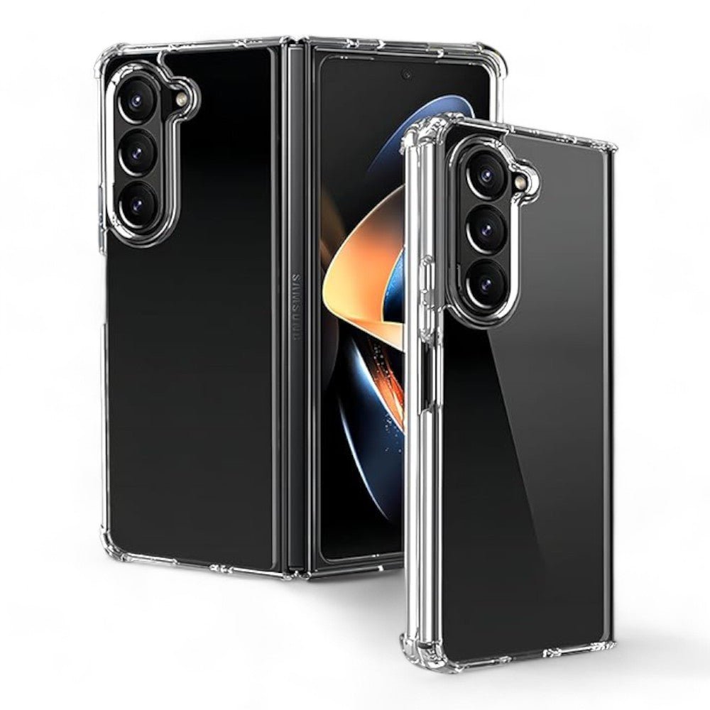Estuche proteccion el rey hard case samsung z fold 5 color transparente - TOP MOVIL