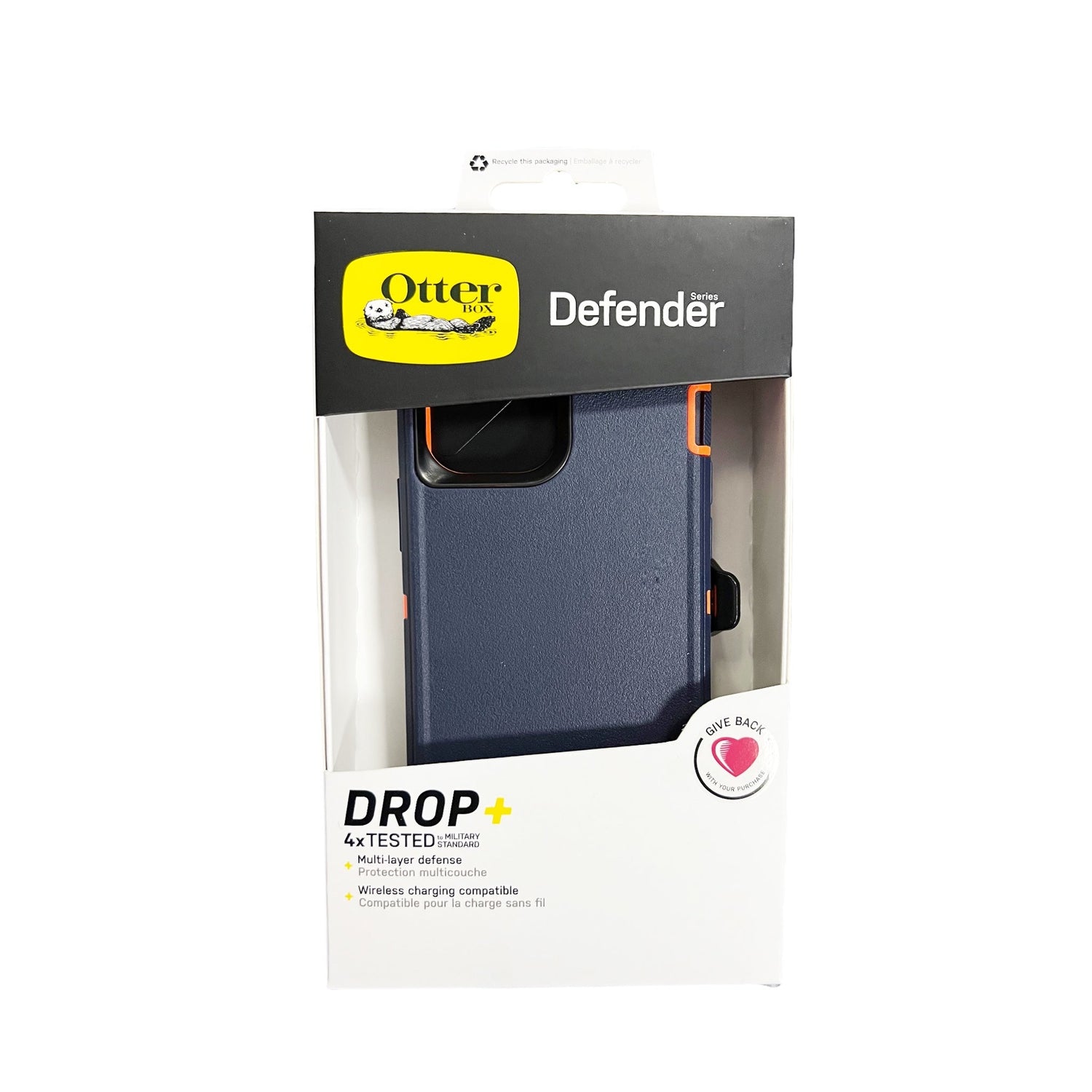 Estuche proteccion otterbox defender apple iphone 13 pro color azul / naranja - TOP MOVIL