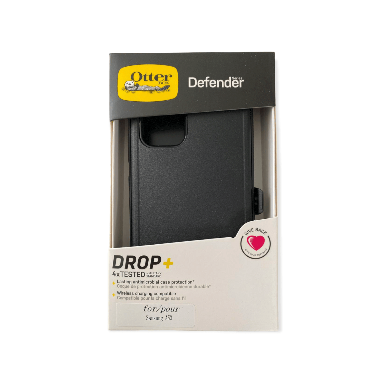 Estuche proteccion otterbox defender samsung a53 color negro - TOP MOVIL