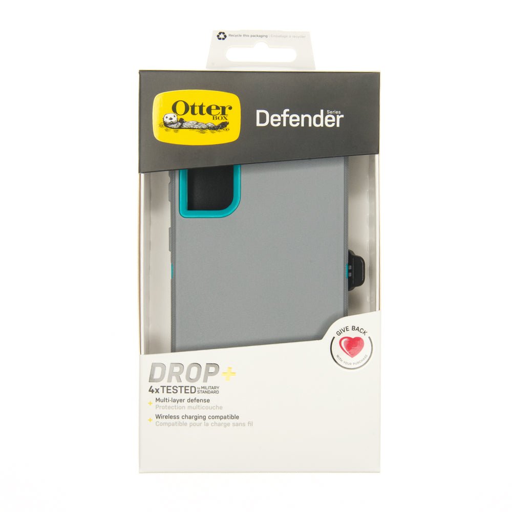 Estuche proteccion otterbox defender samsung a72 color gris / turquesa - TOP MOVIL