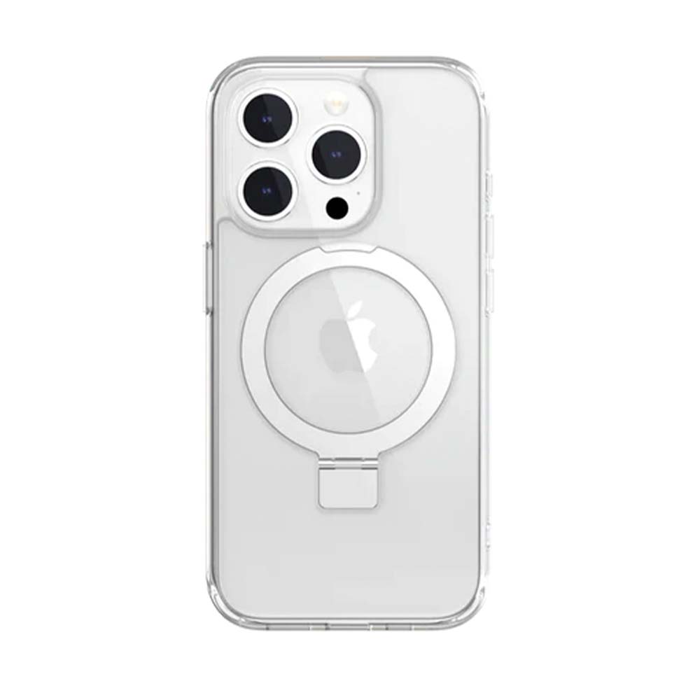 Estuche switcheasy magstand iphone 15 pro magsafe color transparente - TOP MOVIL