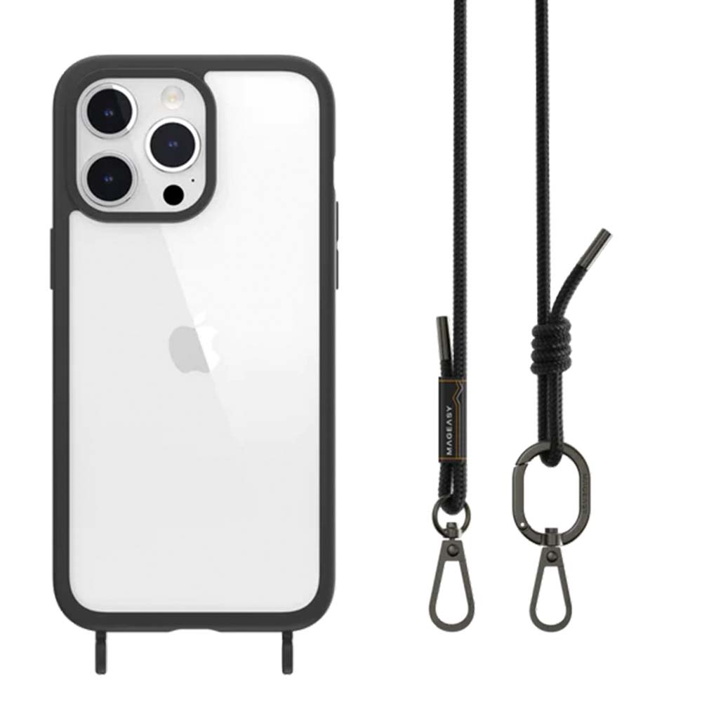 Estuche switcheasy roam iphone 15 pro roam + strap color negro - TOP MOVIL