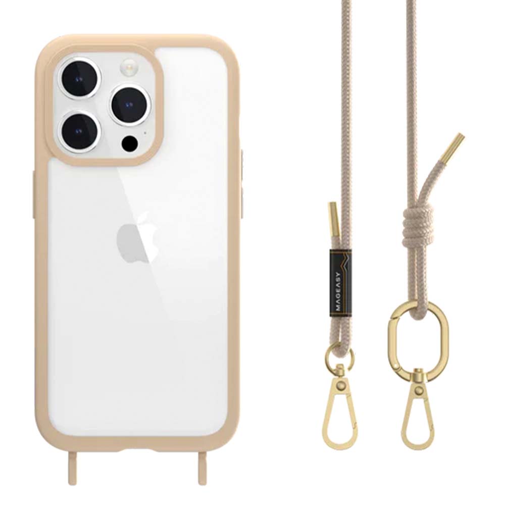 Estuche switcheasy roam iphone 15 pro roam + strap color rosado - TOP MOVIL