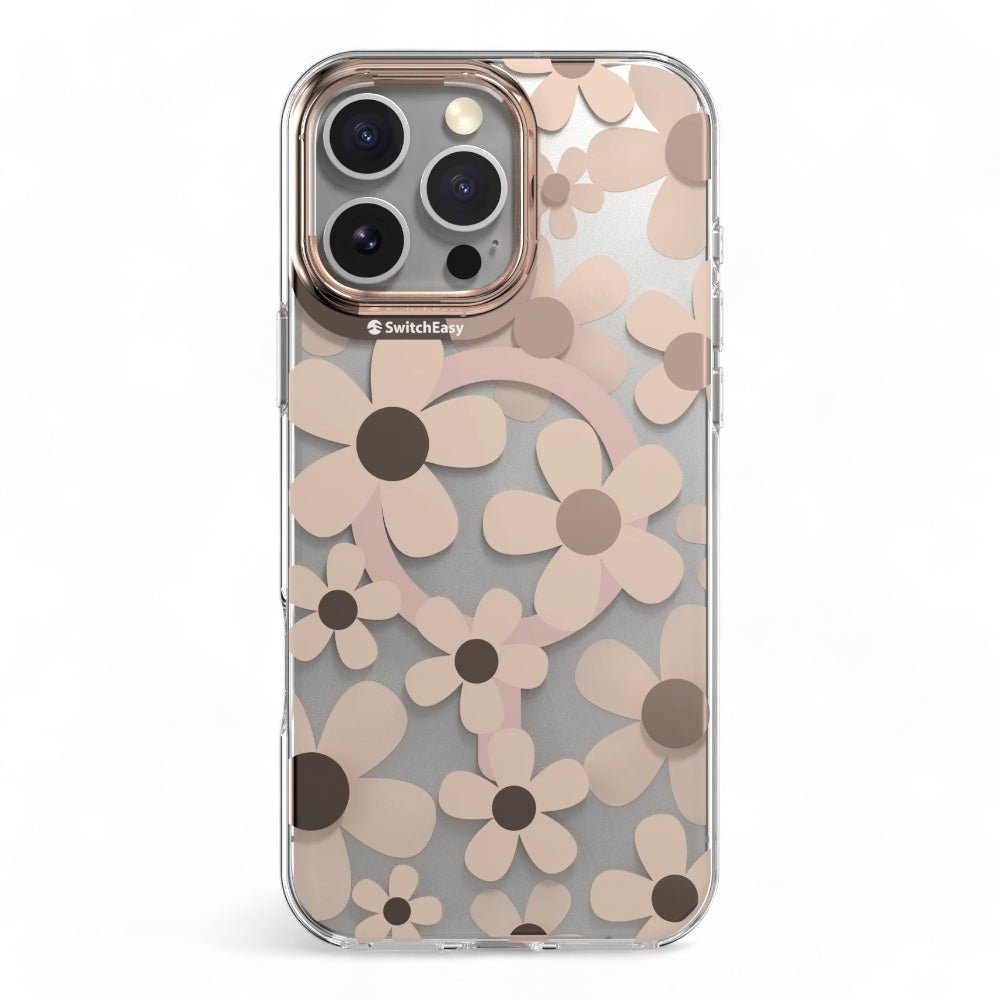 Estuche switcheasy skin iphone 16 pro fleur m 3d patterned shockproof case rosž color rosado arena - TOP MOVIL