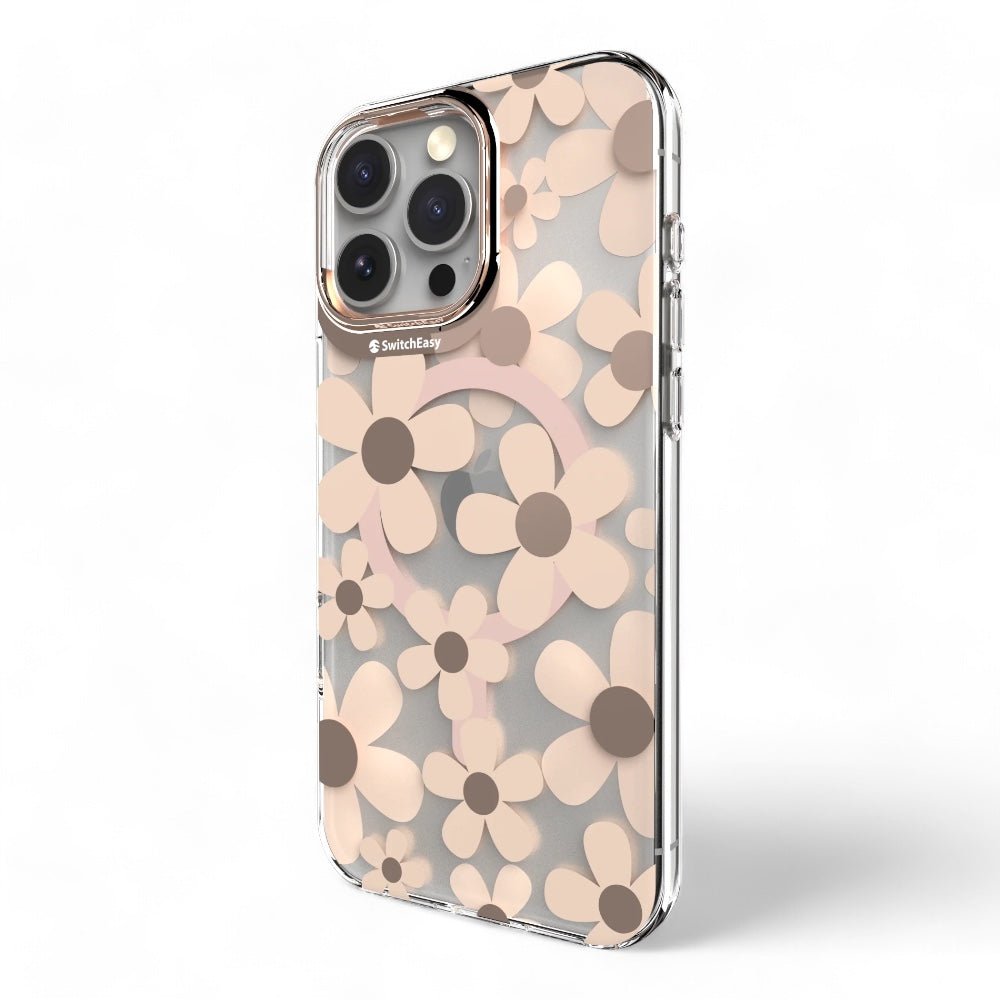 Estuche switcheasy skin iphone 16 pro fleur m 3d patterned shockproof case rosž color rosado arena - TOP MOVIL