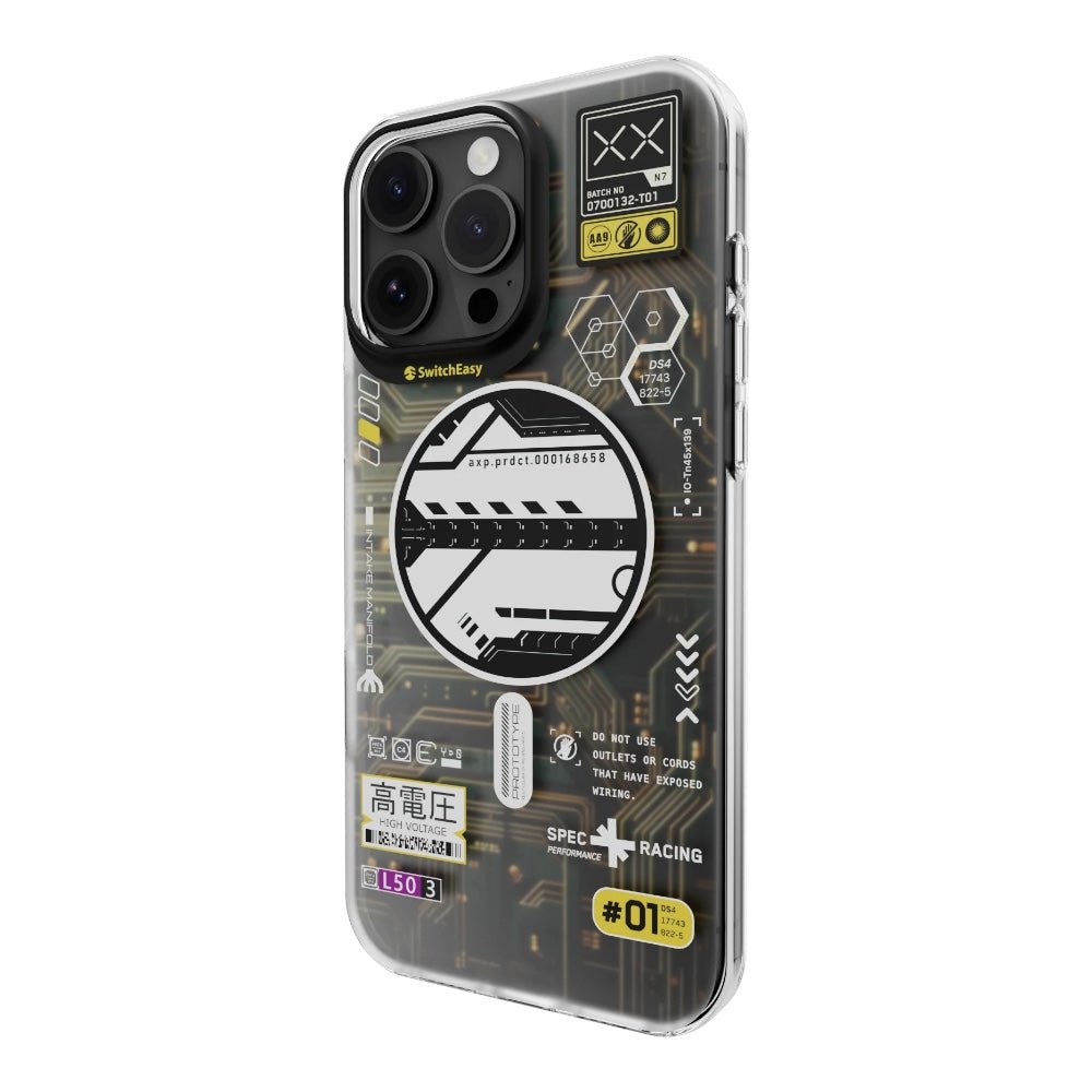 Estuche switcheasy skin iphone 16 pro max artist m 3d patterned shockproof case for 2024 iphone 3 lenses large cyber color multicolor - TOP MOVIL