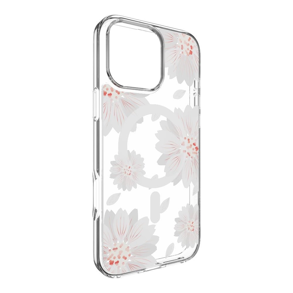 Estuche switcheasy skin iphone 16 pro style m pattern shockproof case for 2024 iphone 3 lenses white flower color multicolor - TOP MOVIL