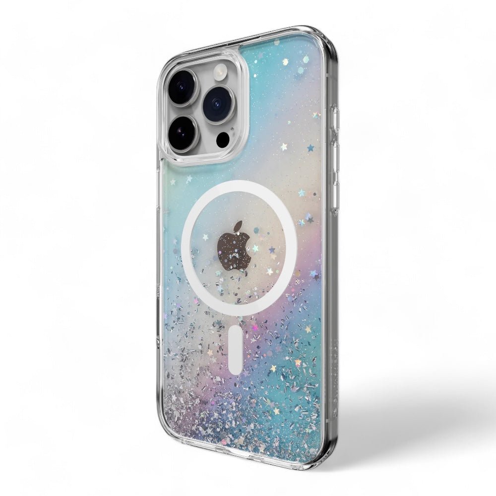Estuche switcheasy starfield iphone 16 pro max starfield m 3d glitter shockproof case galaxy color multicolor - TOP MOVIL
