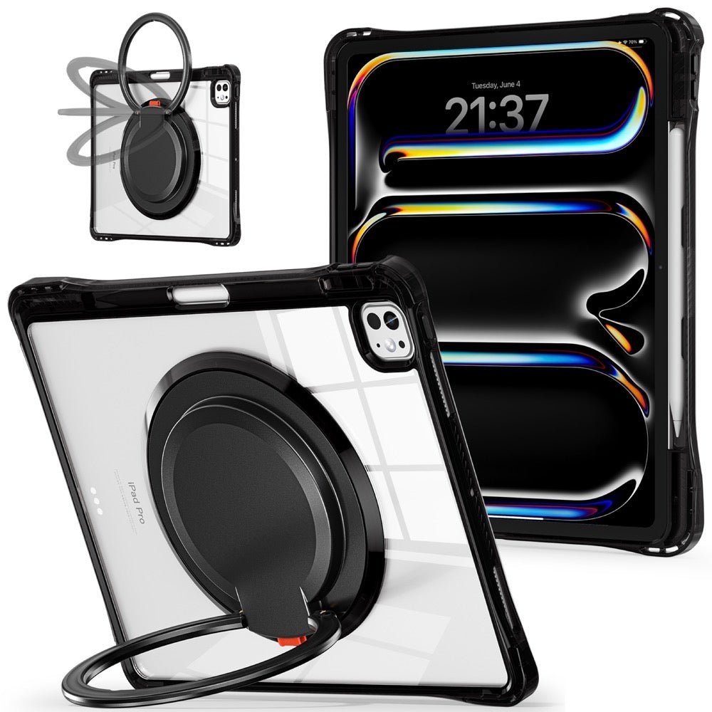 Estuche transparent b series modelo ipad pro 13 2024 color negro con strap - TOP MOVIL