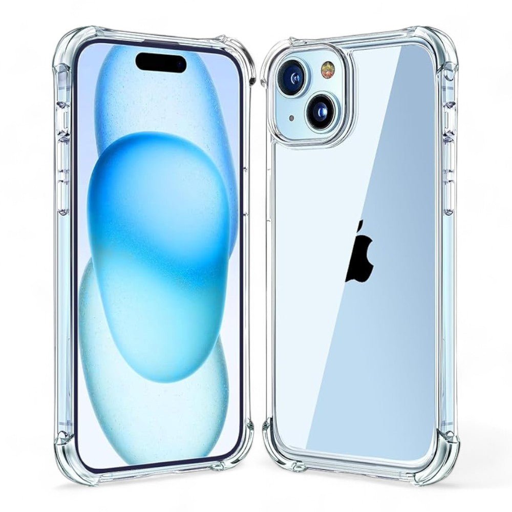 Estuche transparente el rey hard case apple iphone 15 plus color transparente - TOP MOVIL