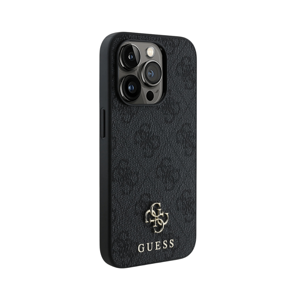 Guess hc magsafe pu 4g small 4g and classic black iphone 16 pro - TOP MOVIL