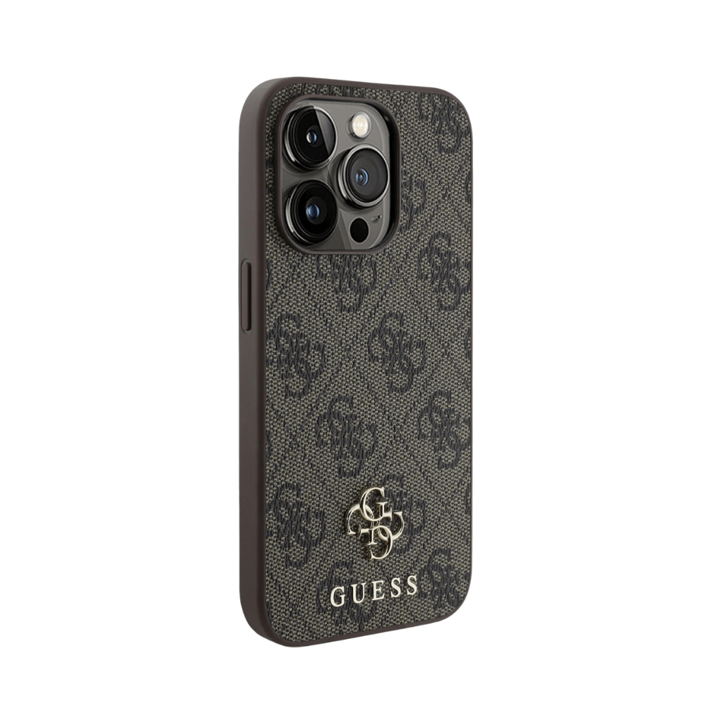 Guess hc magsafe pu 4g small 4g and classic brown iphone 16 pro - TOP MOVIL
