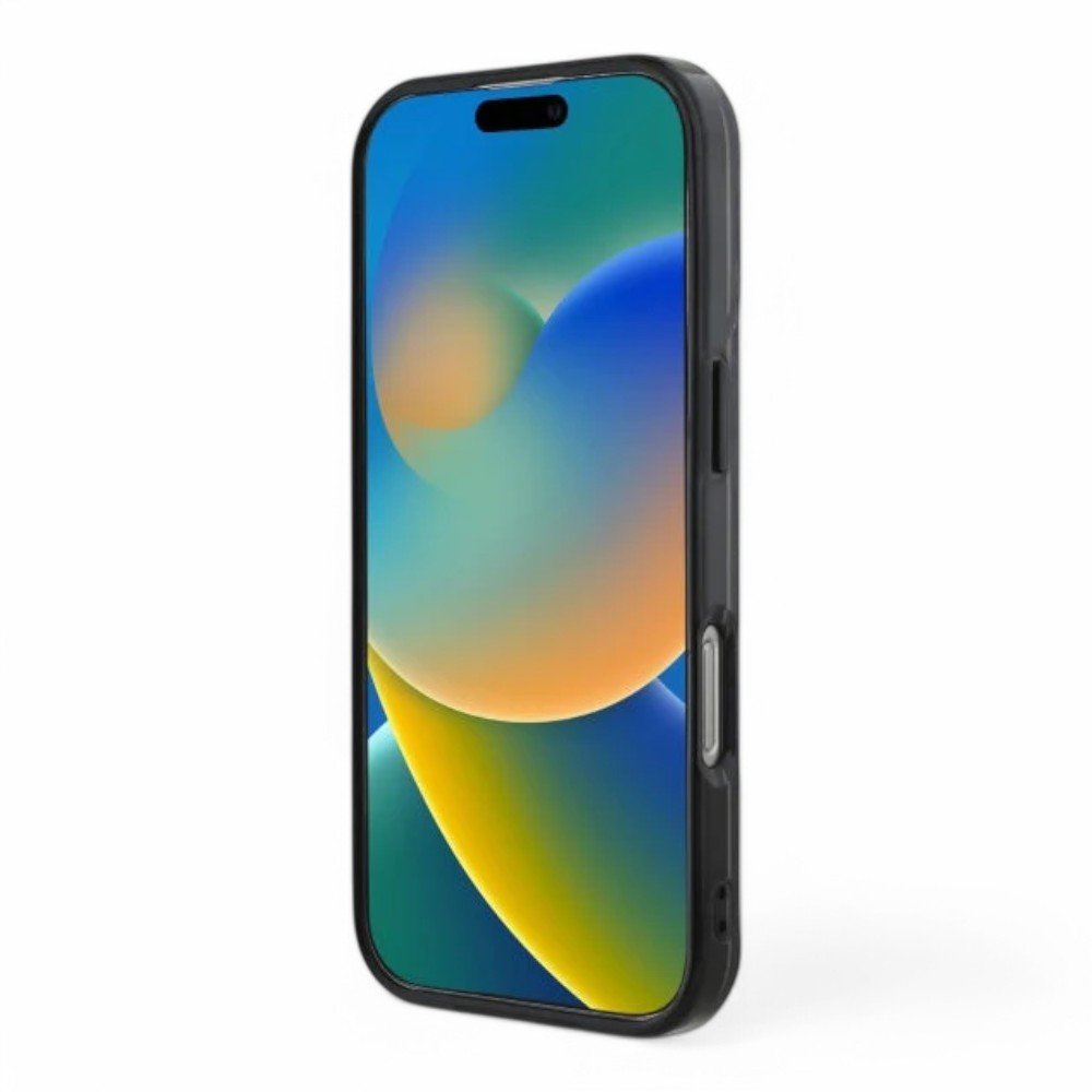 Mercedes - Benz mb hc magsafe transparent pc/tpu w/ black ring clear iphone 16 pro - TOP MOVIL