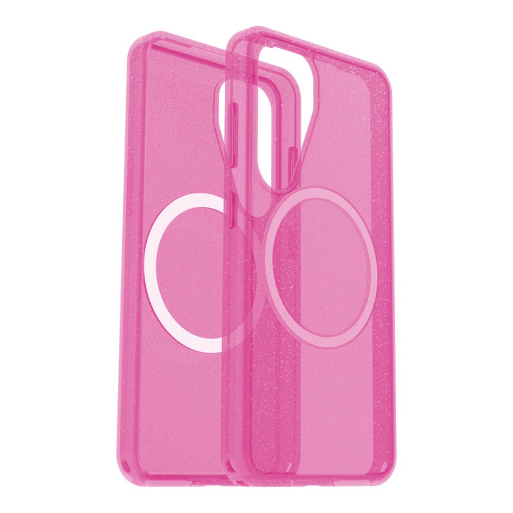 Otterbox symmetry con magsafe samsung s25 color glitter rosado - TOP MOVIL