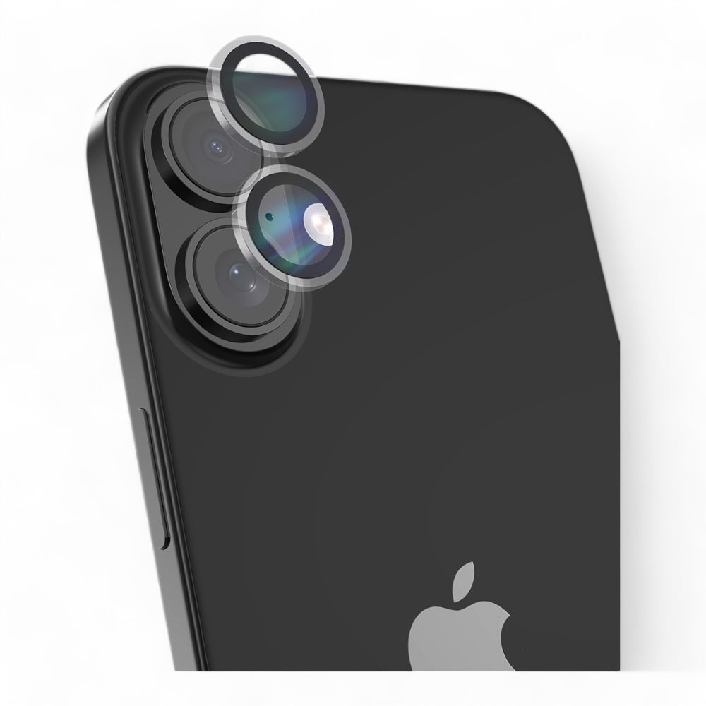 Protector pantalla devia vidrio templado camara iphone 16 peak series crystal lens protector 2pcs compatible 16 plus color transparente - TOP MOVIL