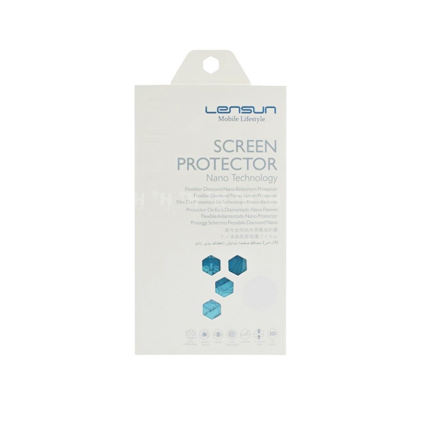 Protector pantalla lensun nanotech film nano flexible self restore personalizado mate - TOP MOVIL