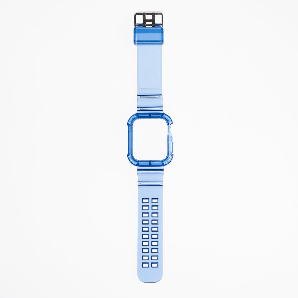 Pulseras generico + bumper rugged clear 42 mm azul - TOP MOVIL