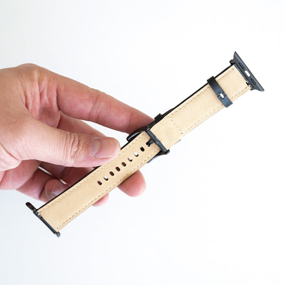 Pulseras generico tipo cuero negro 38 mm - TOP MOVIL