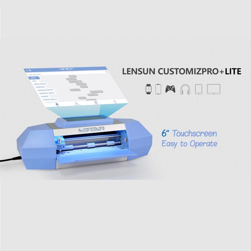 Repuestos lensun lensun customizpro+ lite maquina de corte inteligente con pantalla (hasta 11 pulgadas) - TOP MOVIL