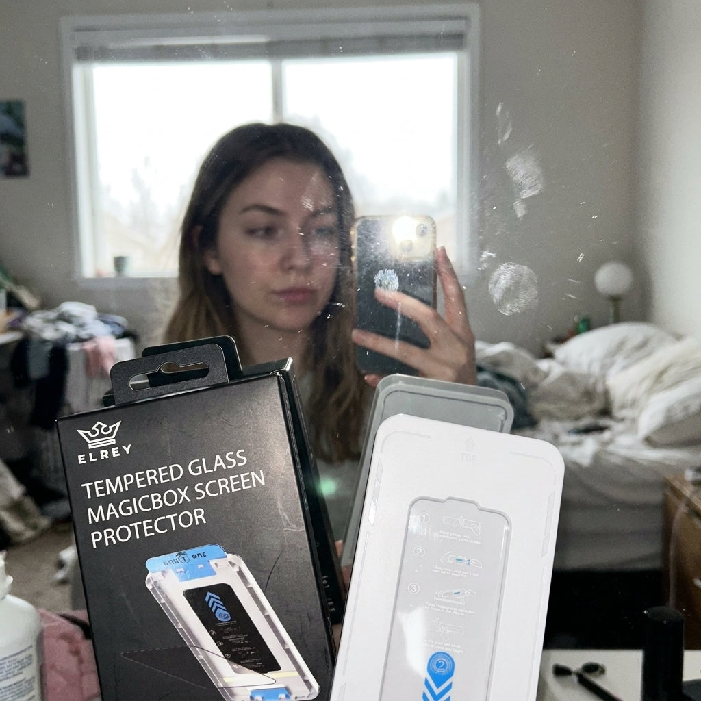 Angulo de venta - Protector de Pantalla El Rey Tempered Glass HD para iPhone 13 Pro Max