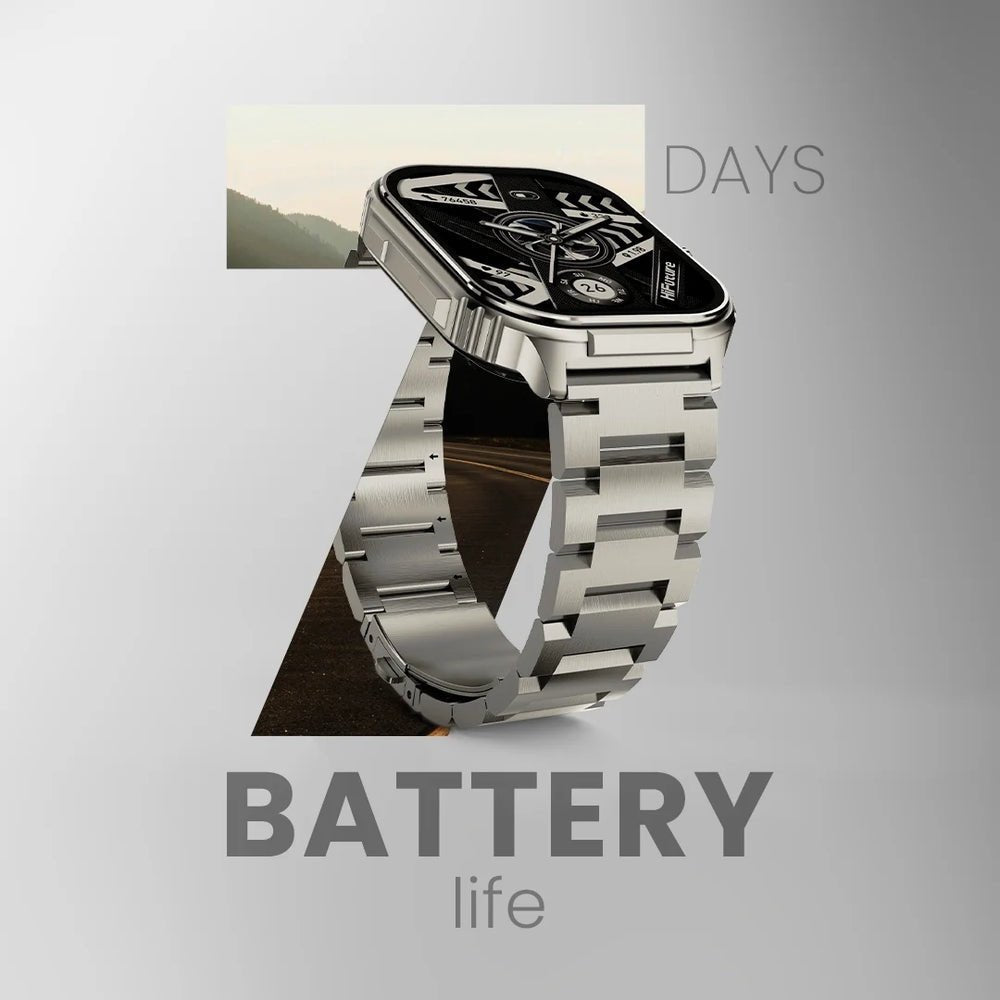 Smartwatch hifuture ultra 3 pro 2.04 inch de pantalla Amoled con más de 100 modos de deportes banda de metal - TOP MOVIL