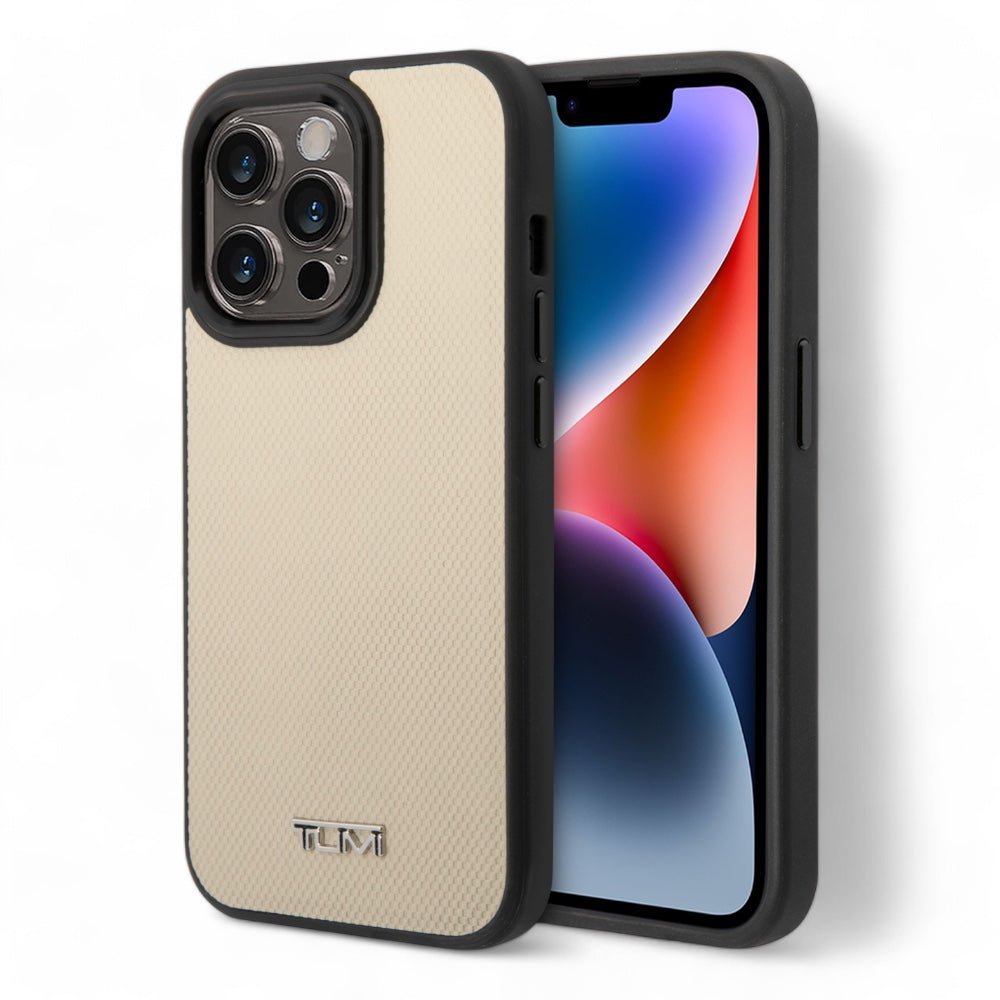 Tumi hc magsafe leather balistic pattern green iphone 14 pro max color verde - TOP MOVIL