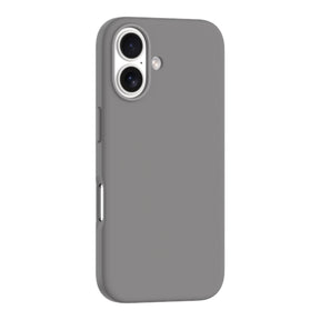 Estuche devia skin iphone 16 nature series silicone magnetic case color gris oscuro