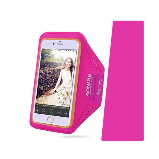 Accesorio Aonijie Arm Band con Porta Tarjetas Color Fucsia | TOP MOVIL Guatemala