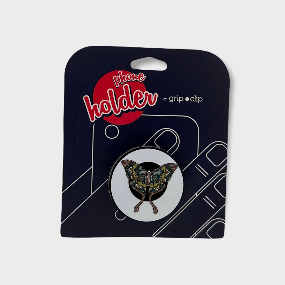 Accesorio Grip Clip Holder Mariposa Color Menta / Verde / Blanco | TOP MOVIL Guatemala