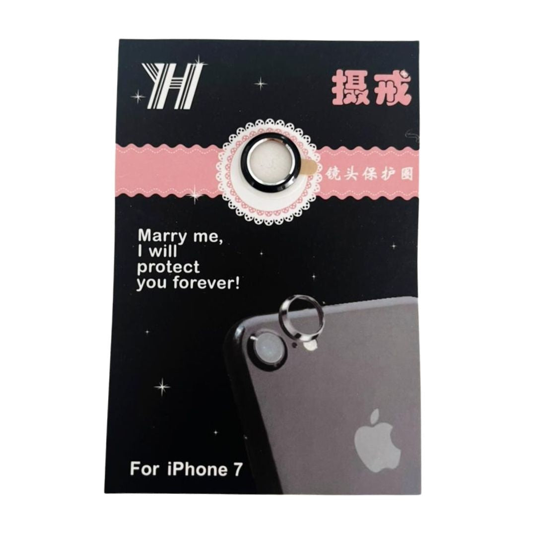 Genérico Accesorio Generico Protector para Cámara iPhone 7 Color Negro | TOP MOVIL Guatemala