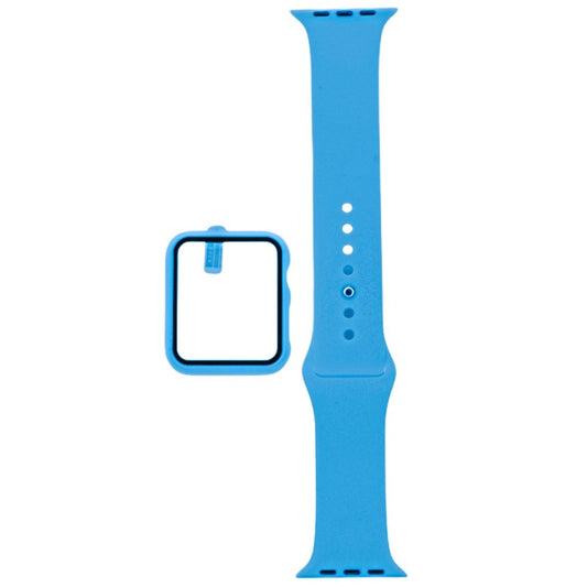 Accesorio el Rey Pulsera con Bumper y Protector de Pantalla Apple Watch 42 Mm Color Azul Capri | TOP MOVIL Guatemala
