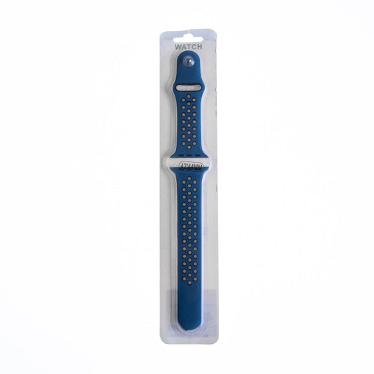 Accesorio el Rey Pulsera Tipo Nike Apple Watch 38 / 40 / 41 Mm Color Azul Raf / Negro | TOP MOVIL Guatemala