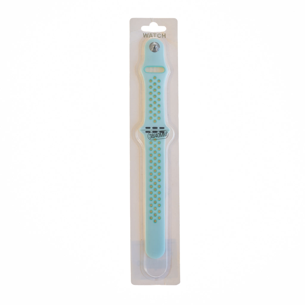 Accesorio el Rey Pulsera Tipo Nike Apple Watch 38 / 40 / 41 Mm Color Menta / Azul | TOP MOVIL Guatemala