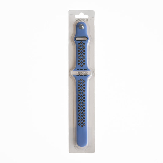 Accesorio el Rey Pulsera Tipo Nike Apple Watch 42 / 44 / 45 Mm Color Azul Indigo / Negro | TOP MOVIL Guatemala