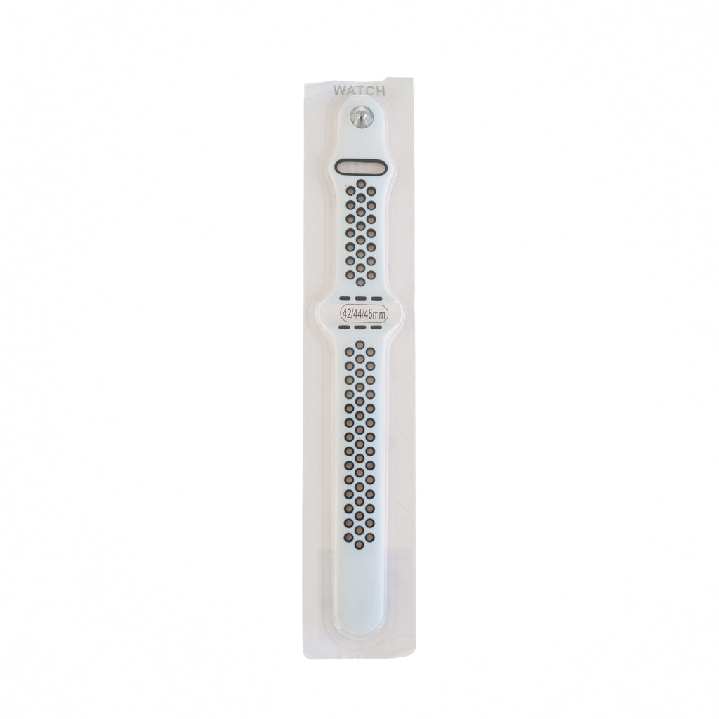 Accesorios el Rey Pulseras Tipo Nike Blanco / Negro 42 Mm / 44 Mm / 45 Mm | TOP MOVIL Guatemala