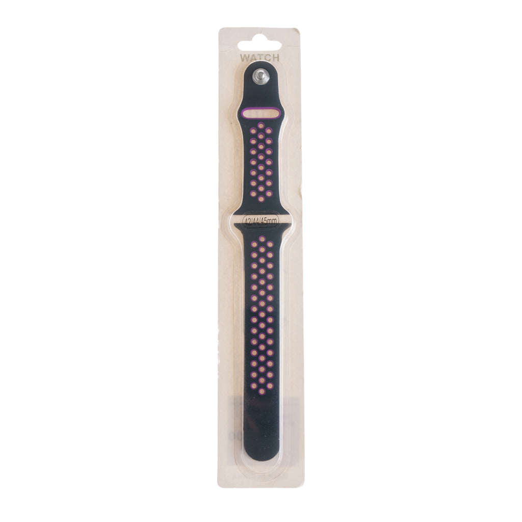 Accesorios el Rey Pulseras Tipo Nike Negro / Morado 42 Mm / 44 Mm / 45 Mm | TOP MOVIL Guatemala