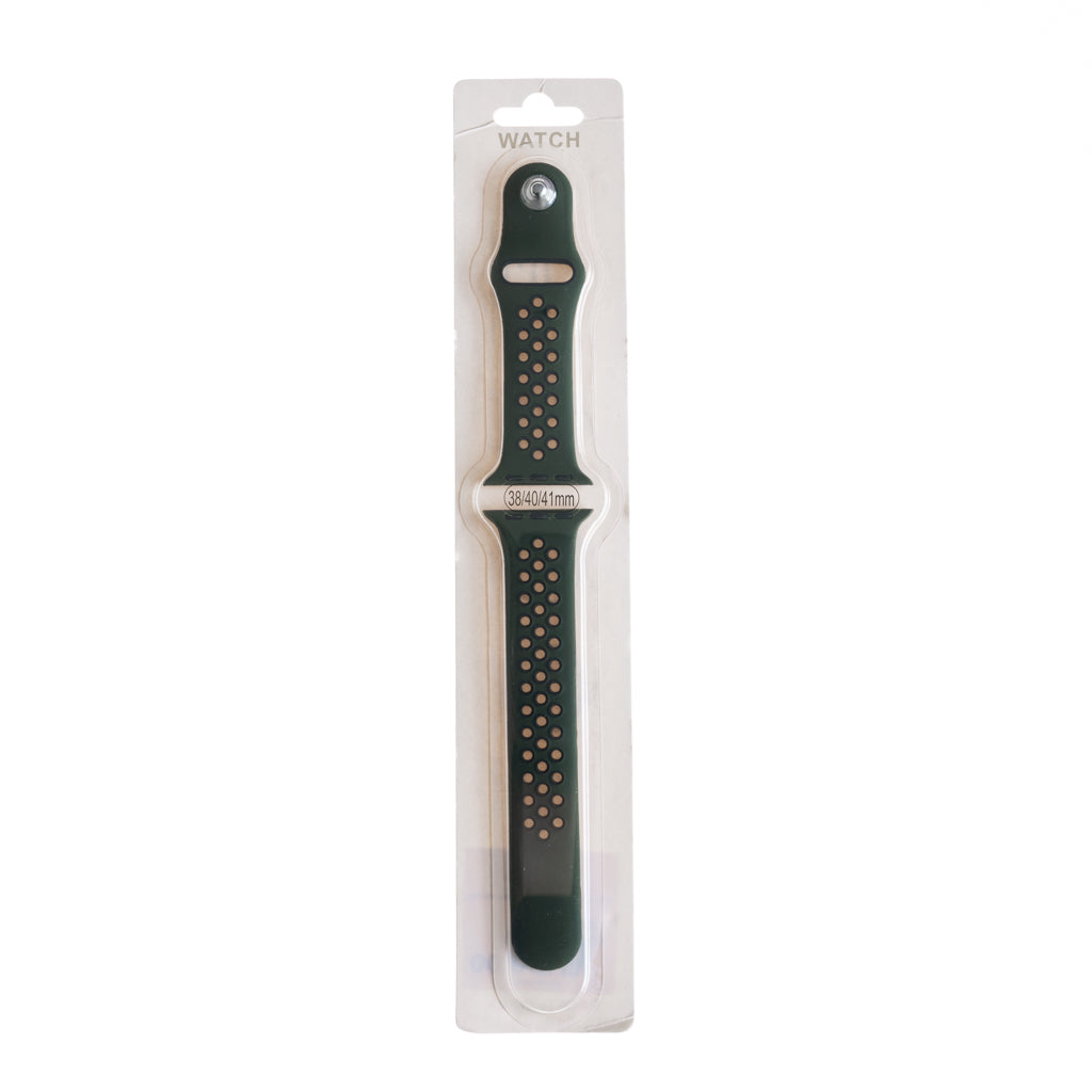 Accesorios el Rey Pulseras Tipo Nike Verde Alga / Negro 38 Mm / 40 Mm / 41 Mm | TOP MOVIL Guatemala
