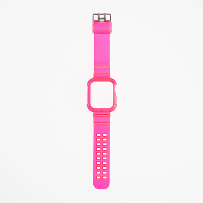 Genérico Accesorio Generico Pulsera con Bumper Rugged Apple Watch 44 Mm Color Fucsia | TOP MOVIL Guatemala