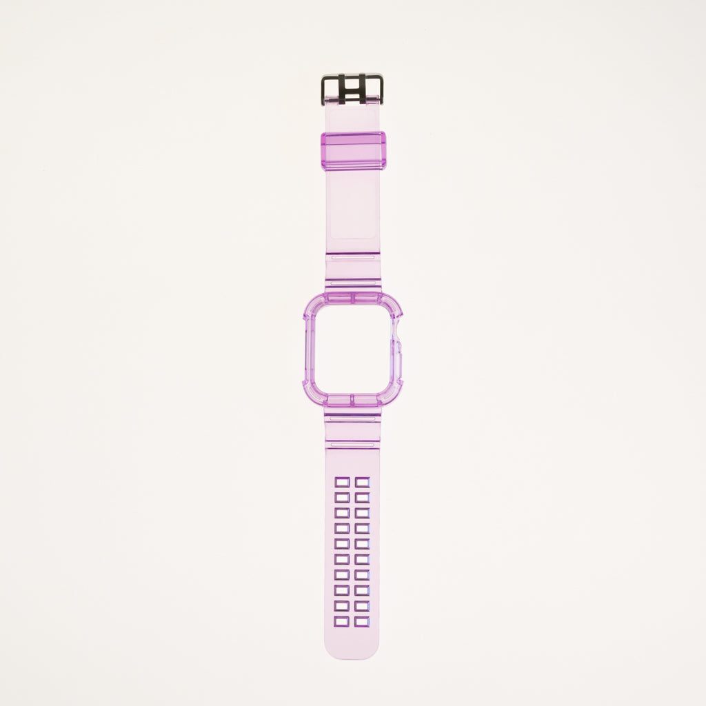 Genérico Accesorio Generico Pulsera con Bumper Rugged Apple Watch 45 Mm Color Morado | TOP MOVIL Guatemala