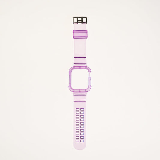 Genérico Accesorio Generico Pulsera con Bumper Rugged Apple Watch 45 Mm Color Morado | TOP MOVIL Guatemala