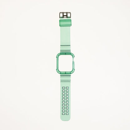 Genérico Accesorio Generico Pulsera con Bumper Rugged Apple Watch 45 Mm Color Verde | TOP MOVIL Guatemala