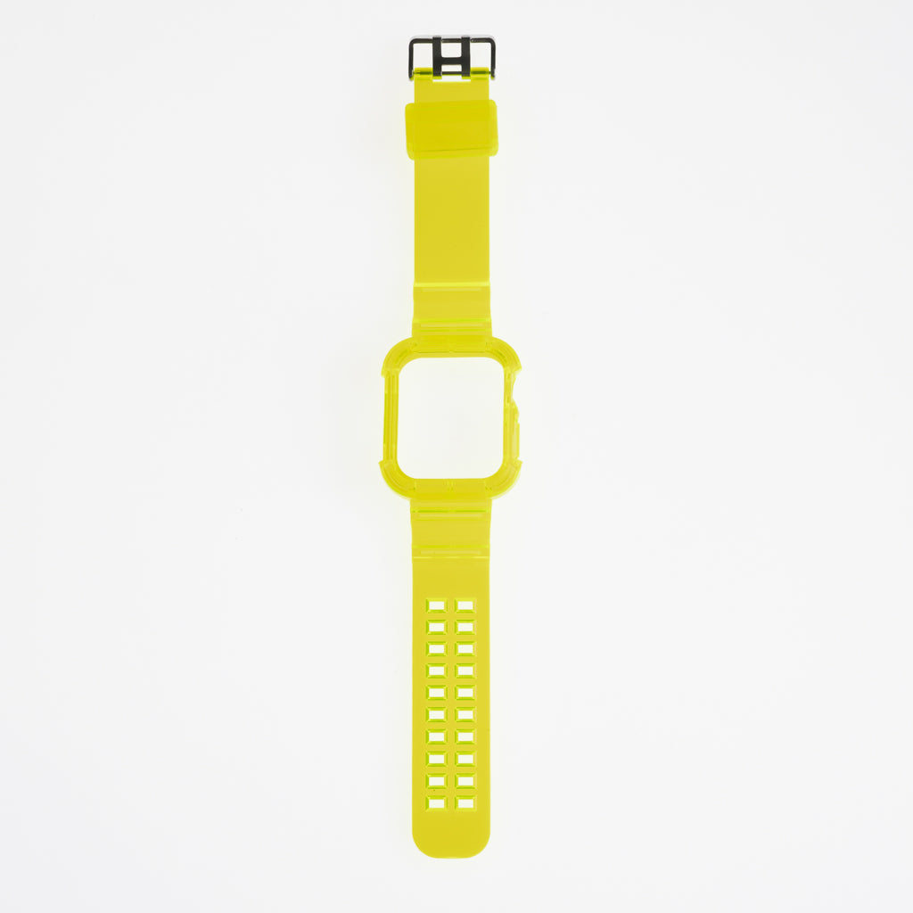 Genérico Accesorio Generico Pulsera con Bumper Rugged Apple Watch 45 Mm Color Verde Neon | TOP MOVIL Guatemala