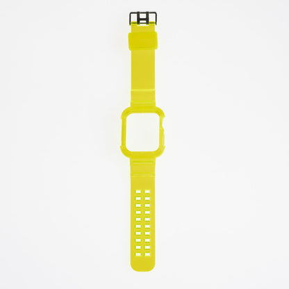 Genérico Accesorio Generico Pulsera con Bumper Rugged Apple Watch 45 Mm Color Verde Neon | TOP MOVIL Guatemala