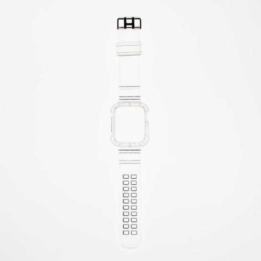 Genérico Accesorio Generico Pulsera con Bumper Rugged Apple Watch 42 Mm Transparente | TOP MOVIL Guatemala