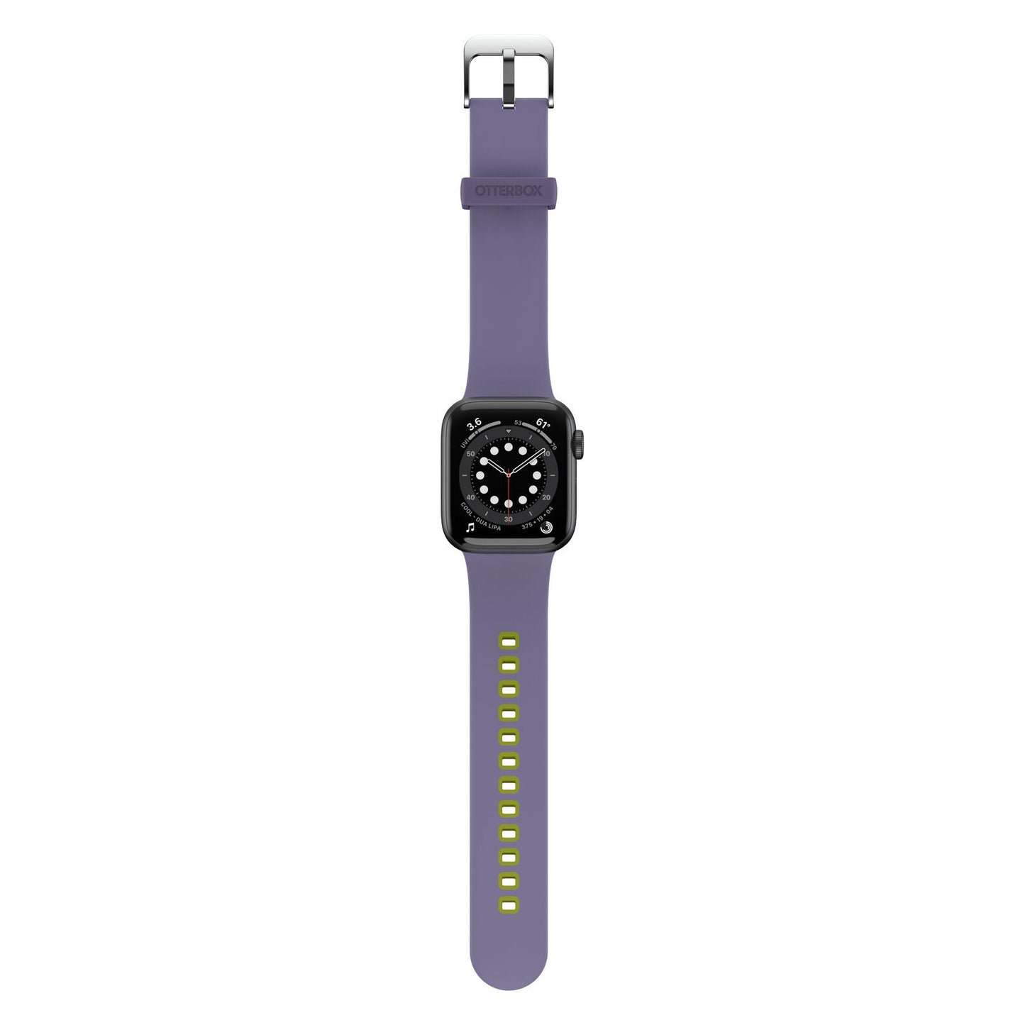 Accesorio OtterBox Pulsera Silicon All Day Band Apple Watch 42 / 44 / 45 Mm Color Lila / Verde Limon | TOP MOVIL Guatemala