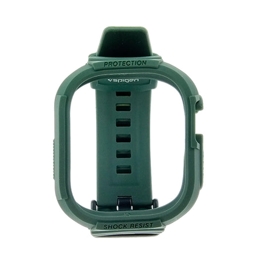 Accesorio Spigen Pulsera Apple Watch 49mm Rugged Armor Pro Color Verde Militar | TOP MOVIL Guatemala