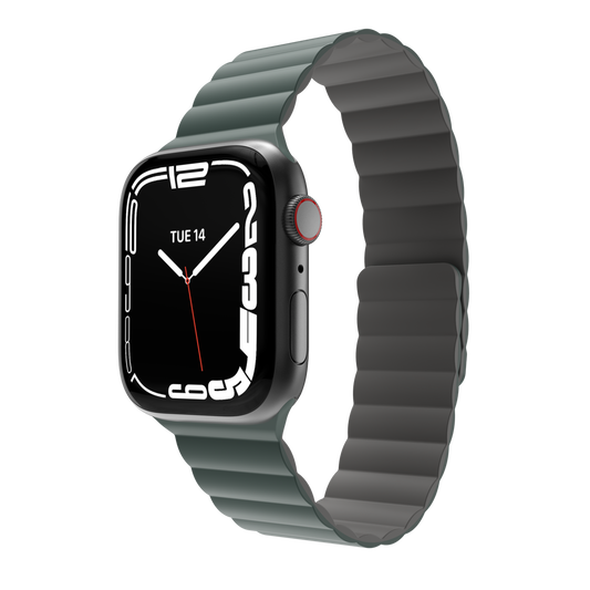 Accesorio MagEasy Pulsera Silicone Magnetic Apple Watch 38 / 40 / 41 Mm Verde Pino | TOP MOVIL Guatemala